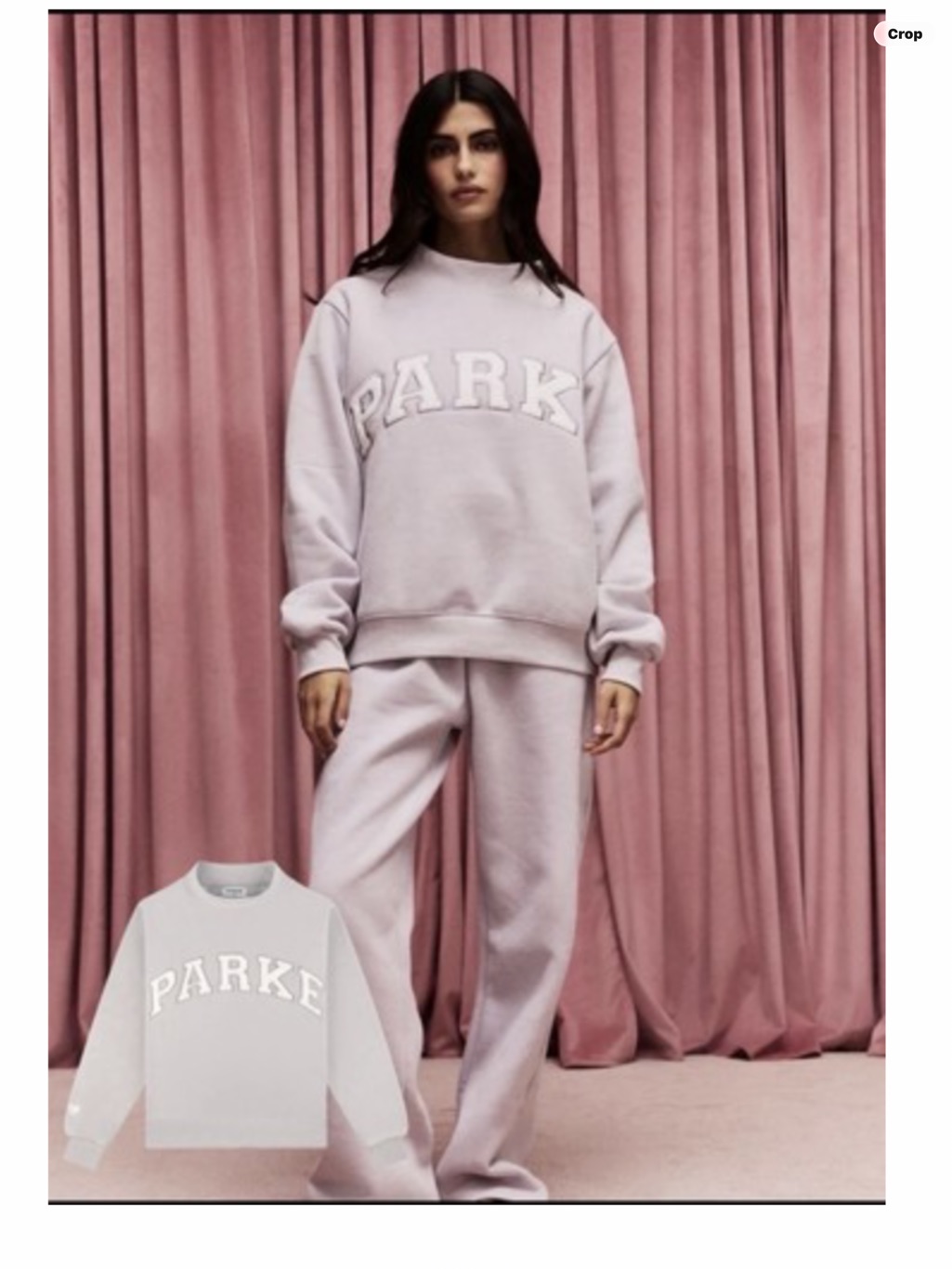 Parke - Valentine’s Varsity Mockneck - Lavender + White - L/Xl